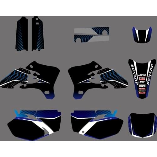Motorcycle New Team Graphic Background Decal And Sticker Kit For Yamaha YZ250F YZ450F YZF250 YZF450 YZ 250F 450F 2003 2004 2005