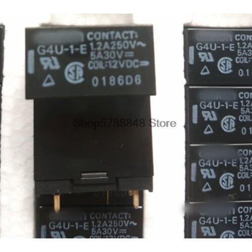 New and original 10pcs/LOT G4U-1-E 12VDC G4U-1-E-12VDC G4U-1-E-12V 12vdc 1.2A 250V 5A 30V PIN5