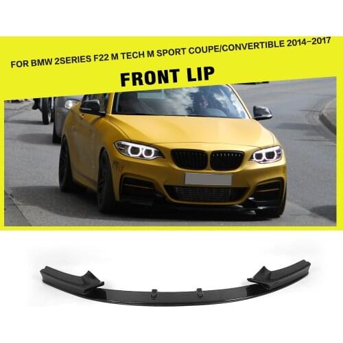 Front Bumper Lip Splitters Spoiler for BMW F22 F23 M235i M240i M Sport Coupe Convertible 2-Door 2013 - 2017 Carbon Fiber Spoiler