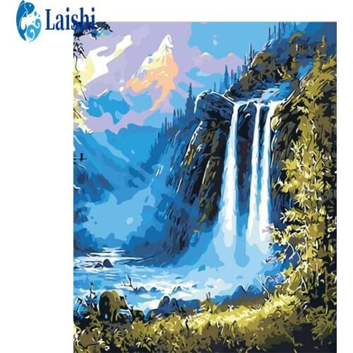 Full Diamond Painting Abstract waterfall full round drill Cross Stitch Mosaic 5D Diy Square Round diamond 3d Embroidery Gift