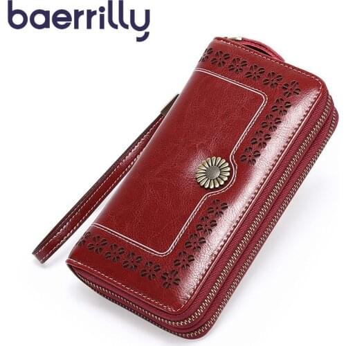 2020 Genuine Leather Women Wallet Long Clutch Bag Rfid Blocking Wallet Ladies Wallet With Cell Phone Pocket Purses And Handbags