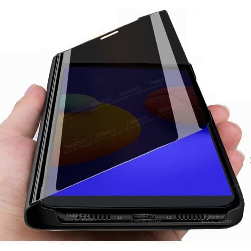 For samsung A01 Core case Smart Mirror Flip Case For samsung galaxy A 01 Core 2020 5.3" A01Core A013F magnetic phone Cover coque