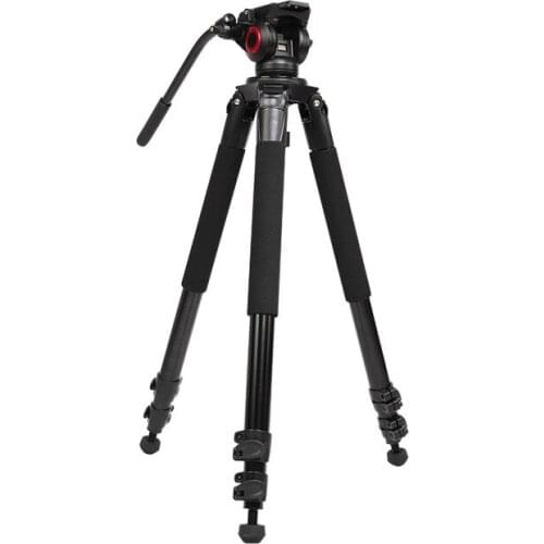 Miliboo MTT701A universal extendable flexible 75mm fluid head camera tripod monopod for dslr camera camcorder
