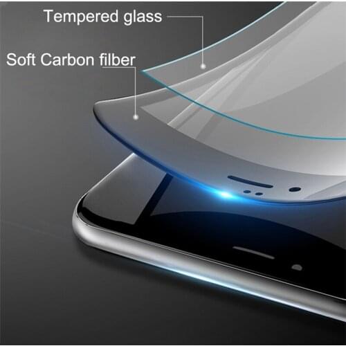YKSPACE 2Pcs HD 0.2mm Soft PET Border 3D Curved Edge Full Cover Tempered Glass Screen Protector For iPhone 6 6S 7 8 Plus 10 X Xs