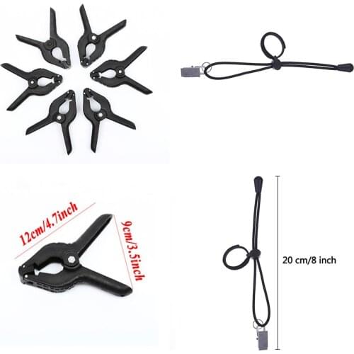 Avezano Photography Background Stand Clips Side Clamps Holder Clip Accessories Mount Support System For Photo Studio Vedio Props