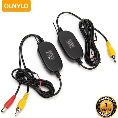 2.4G Wireless Video Transmitter Receiver Kit for Car Rear View Camera and DVD Monitor Screen Reverse Backup Rearview Cam