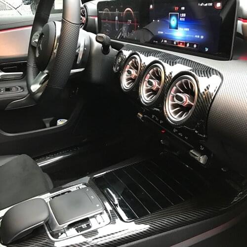 2021 Suitable For Benz 19 New A-class A180l A200l Central Control Gear Panel Decoration and Carbon Fiber Interior Modification