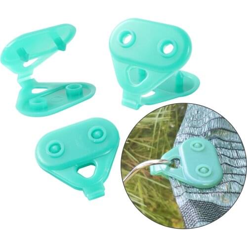 Shading Net Clip Triangle Type Greenhouse Film Clip Garden Agriculture Tools Anti-hail Net Hook Instant Grommet 3 Pcs