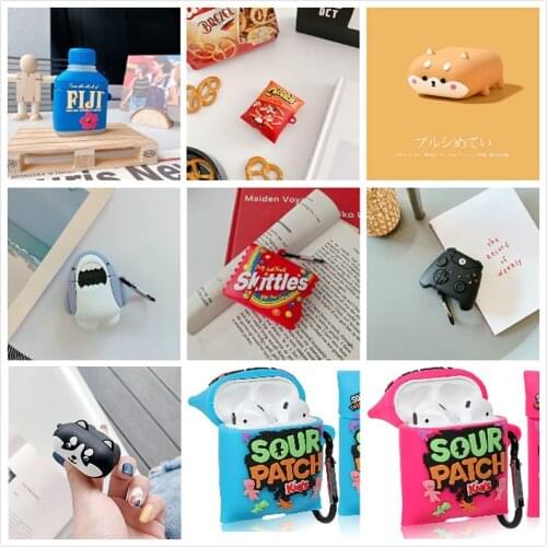 3D INS Cartoon Cat GameBoy Box Dragon silicone Case For Apple Airpods cover For Air pods 1 2 Case Wireless charging soft Cover