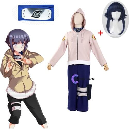 6pics Hot Anime New Hyuga Hinata Costume Cosplay New Shippuden Hinata Hyuga 2nd Generation Complete Set Adult Women Suit