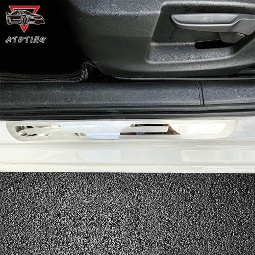 Free shipping Stainless steel for Volkswagen VW golf 6 golf 7 2010 2015 2018 2019 car door sill pedal car accessories