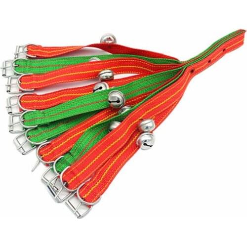 Large dog Nylon Dog Collars Pet Collars With Bells Charm Necklace Collar For Little Dogs Cat Collars Pet Supplies Hot Sale