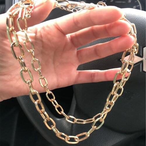 New Trend Punk Chain Layered Necklace For Women Girl Bohemia Jewelry Chunky Style High Quality Separate Wearing Available Chain