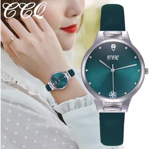 Hot Fashion Women Dress Watches Casual Leather Band Analog Quartz Wrist Watch Clock CCQ Brand Reloj Mujer Dropshipping