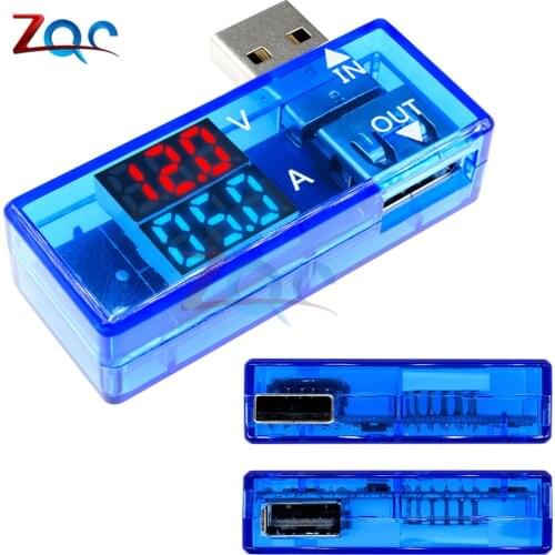 DC 5V Red Blue USB Current Voltage Meter Tester Voltmeter Ammeter Detector LED Digital Display Mobile Phone Power Charger Doctor