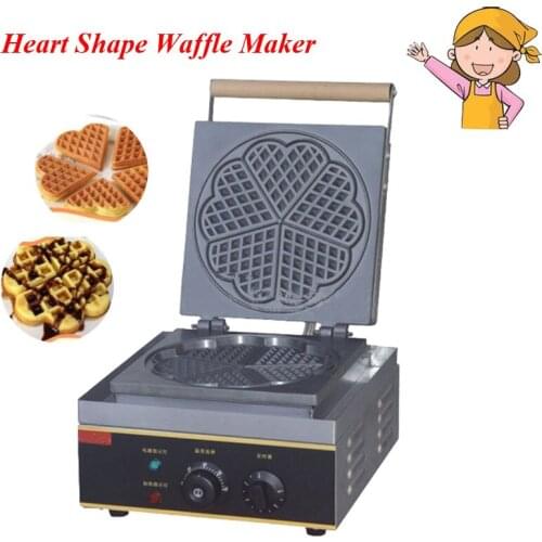 Electric Heart Shape Mould Waffle Maker Mini Plaid Cake Furnace Heating Machine FY-215