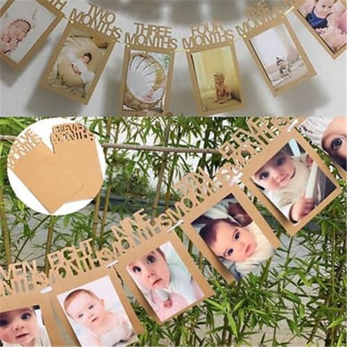 Photos of The 1~12 Month Babys Birthday Party The First Home Decoration Banner Party Decor