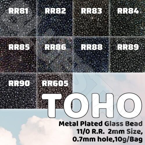 BLUESTAR New Arrival TOHO Black beads Handmade Jewelry making 11/0 Size 10g/pack DIY Accessories Cloth and Veil Jewelry