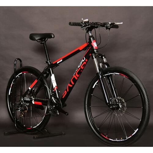 Mountain Bike Aluminum Alloy Rims 26 Inch Speed Double Disc Brakes for Men and Women Bicycle Students