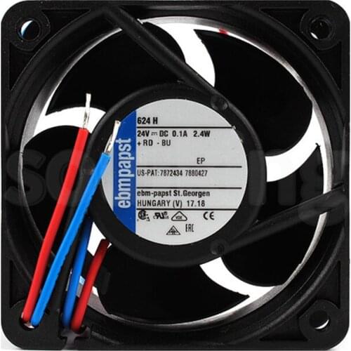 624H 6025 24V 0.1A 2.4W inverter cooling fan 6months Warranty