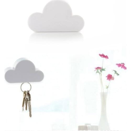 Pink/Yellow Cloud Shape Magnetic Magnets Wall Key Holder Keys Securely