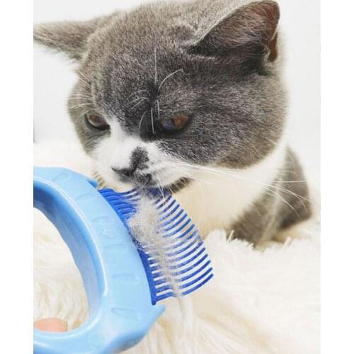 Pet Massage Brush Shell Shaped Pet Cats Dogs Clean Floating Hair Open Knot Massage Remove Flea Shell Pet Grooming Dog Cat Comb