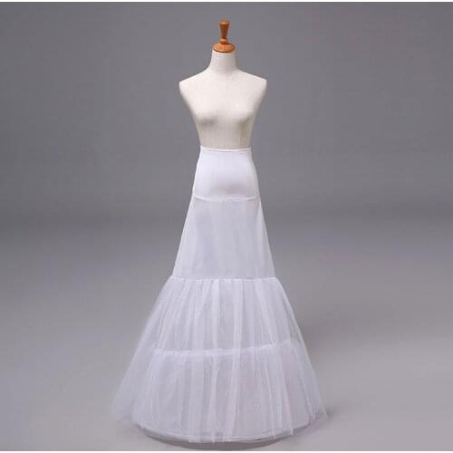 Fashion Little Fishtail Lady Waist Bag Hip Bride Wedding Dress Petticoat Long White Slip Underskirt