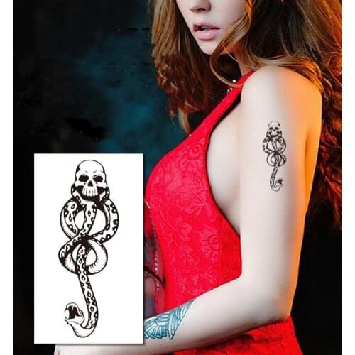 10PCS Death Eaters Dark Mark Make Up Tattoos Stickers Cosplay Accessories And Dancing Party Dance Arm Art