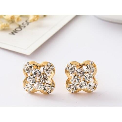 New Crystal Earring Cuff Sweep Wrap Silver Gold Ear Rhinestone Climber Ear Clip Cuffs Earrings For Women Punk Jewelry Oorbellen