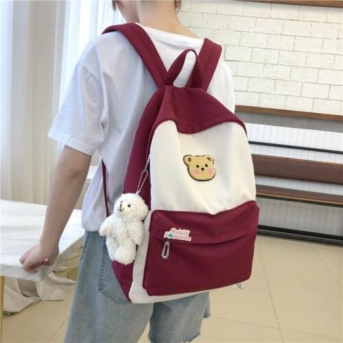 New Women Fashion School Backpacks 2020 Summer Brand New Female Casual Vintage Students Shoulder Bags for Girls Travel Backpacks