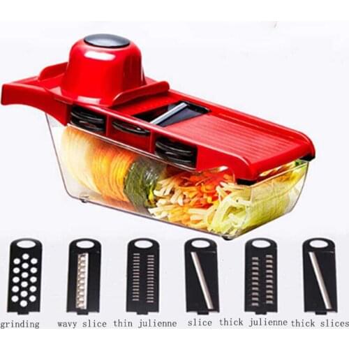 Vegetable Fruit Mandoline Slicer Grater Multifunctional Potato Peeler Carrot Grater Drain Basket Kitchen Accessories Tool