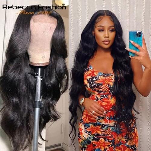 Loose Deep Human Wave Wig 4x4 Lace Closure Human Hair Wigs For Black Women 180% Density Remy 4x4 Body Wave Lace Closure Wig