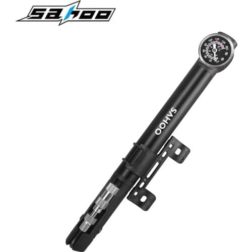 Portable Bicycle Pump Bike Accessory Aluminum Alloy Tire Air Inflator for Mountain Road Bike Bicycle Car Schrader Presta Valve