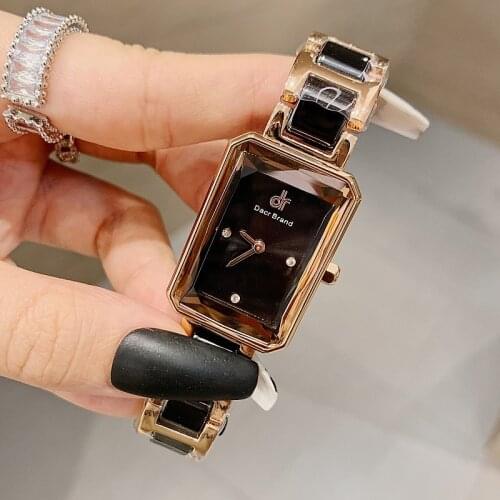 Montre Femme 2021 Luxury Brand Women Watches Waterproof New Rectangle Small Watch Woman Quartz Dress Ladies Bracelet Watch +Box