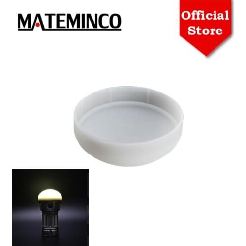 MATEMINCO Φ73mm Silicone Fluorescence Diffuser For MT18 MT18S Flashlight For Self Defense Camping Light Reading Light