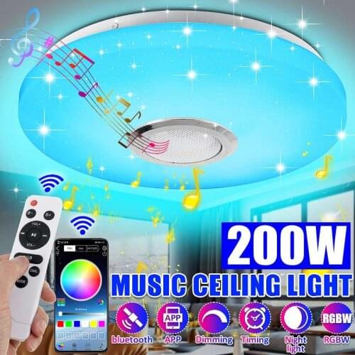80 Colors Modern RGB LED Ceiling Lights Home Lighting APP bluetooth Music Light Bedroom Lamps Smart Ceiling Lamp+Remote Control