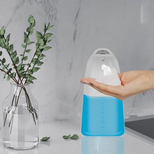 250ML Waterproof Touchless Foaming Soap Dispenser Countertop Automatic Soap Pump Dispenser for Bathroom Kitchen
