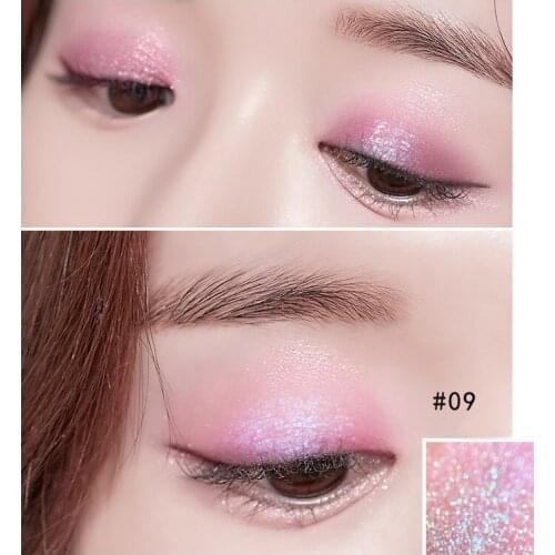 1pc 14 Colors Eyeshadow Eyeliner Waterproof Long Lasting Natural Pearlescent Silver White Sparkling Smooth Eye Shadow Tool TSLM2