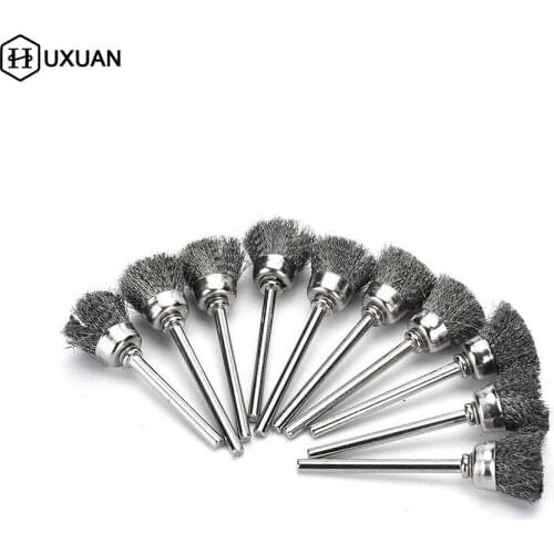 10 PCS 16MM Sliver Stainless Steel Wire Cup Brushes Wheel Cleaning Brush Tool