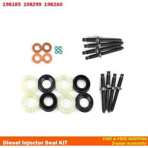 198185 198299 1982A0 For Peugeot 207 307 Citroen C2 C3 Xsara 1.6 Diesel Injector Seal KIT Car Accessories