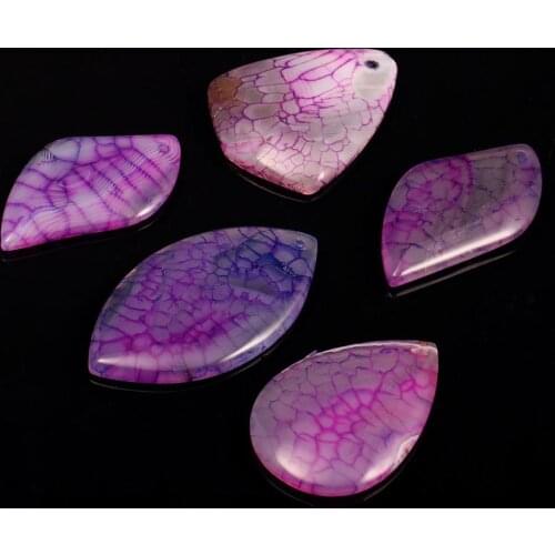 2020 Natural Stone Pendant Marquise Shape Necklace Pendant Stone Making for Women Jewelry Necklace Reiki Healing Gift 5 pcs