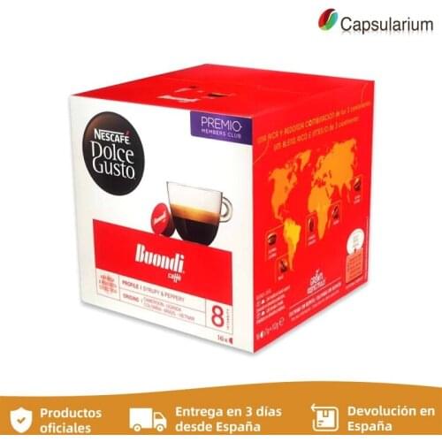 Buondi Caffe. Box of 16 original Dolce Gusto capsules. Ground coffee capsules for Nespresso - Capsularium coffee maker