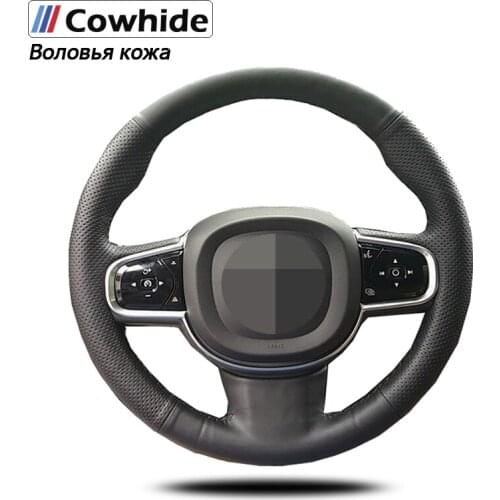 Handsewing Black Artificial Leather Steering Wheel Covers For Mazda MX-5 2009-2013 RX-8 2009-2013 CX-7 CX7 2007-2009