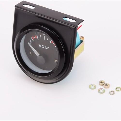 52mm 12V Digital Analog Electric Oil Pressure Volt Voltage Gauge Indicator Voltmeter Tachometer Detector for Car Motorcycle