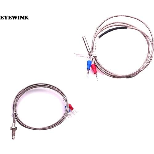 1PCS K Type 1m High Temperature Sensor 0-600 Degree Thermocouple for 3D printer Industrial Temperature Controller