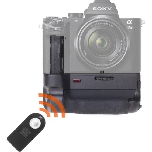 JINTU Power Battery Grip Pack Holder +IR Remote for SONY A7II A7RII A7SII DSLR Mirrorless Camera BG-3EIR
