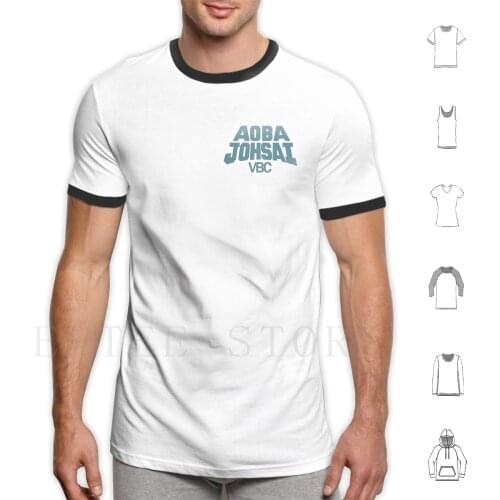 Aoba Johsai Vbc T Shirt Diy Big Size 100% Cotton Aoba Johsai Haikyuu Oikawa Tooru Iwaizumi Hajime Matsukawa Issei Hanamaki