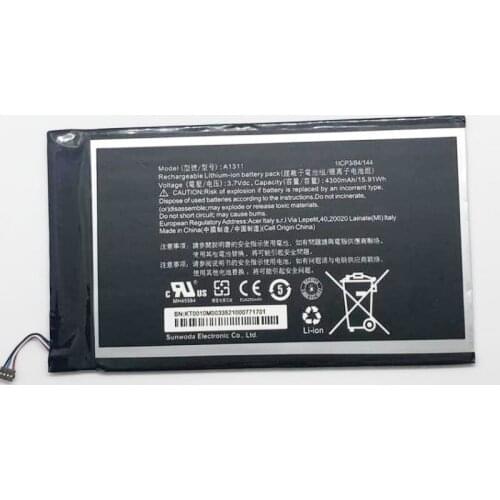 GeLar 4300mAh 15.91Wh A1311 battery for Acer Iconia Tab A1-830 A1311 A1 830 Tablets PC Battery