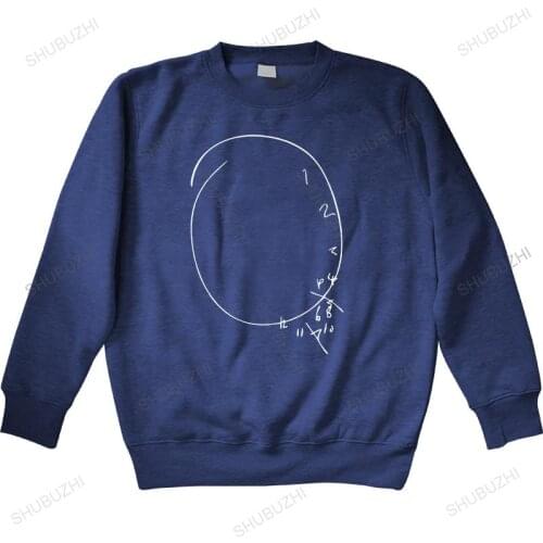 Men autumn sweatshirt black hoody Hannibal - Clock Drawing - Cult TV hoodies cotton men warm hoody