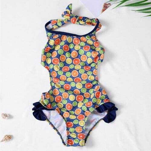 New 2019 Girls swimwear 2~6Y Girls Swimsuit one piece Children swimwear Kids Bathing suit Beach wear-SW708